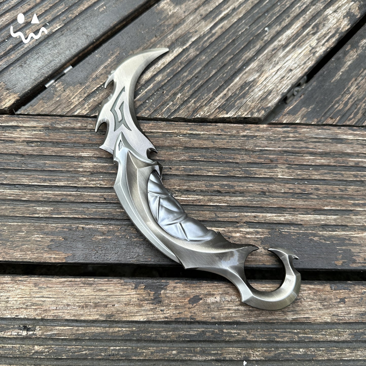 Reaver Karambit Metal Blunt Blade Trainer Cosplay Prop Game Replica