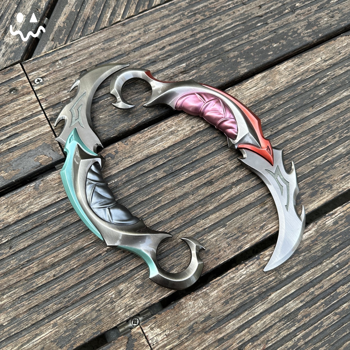 Reaver Karambit Metal Blunt Blade Trainer Cosplay Prop Game Replica