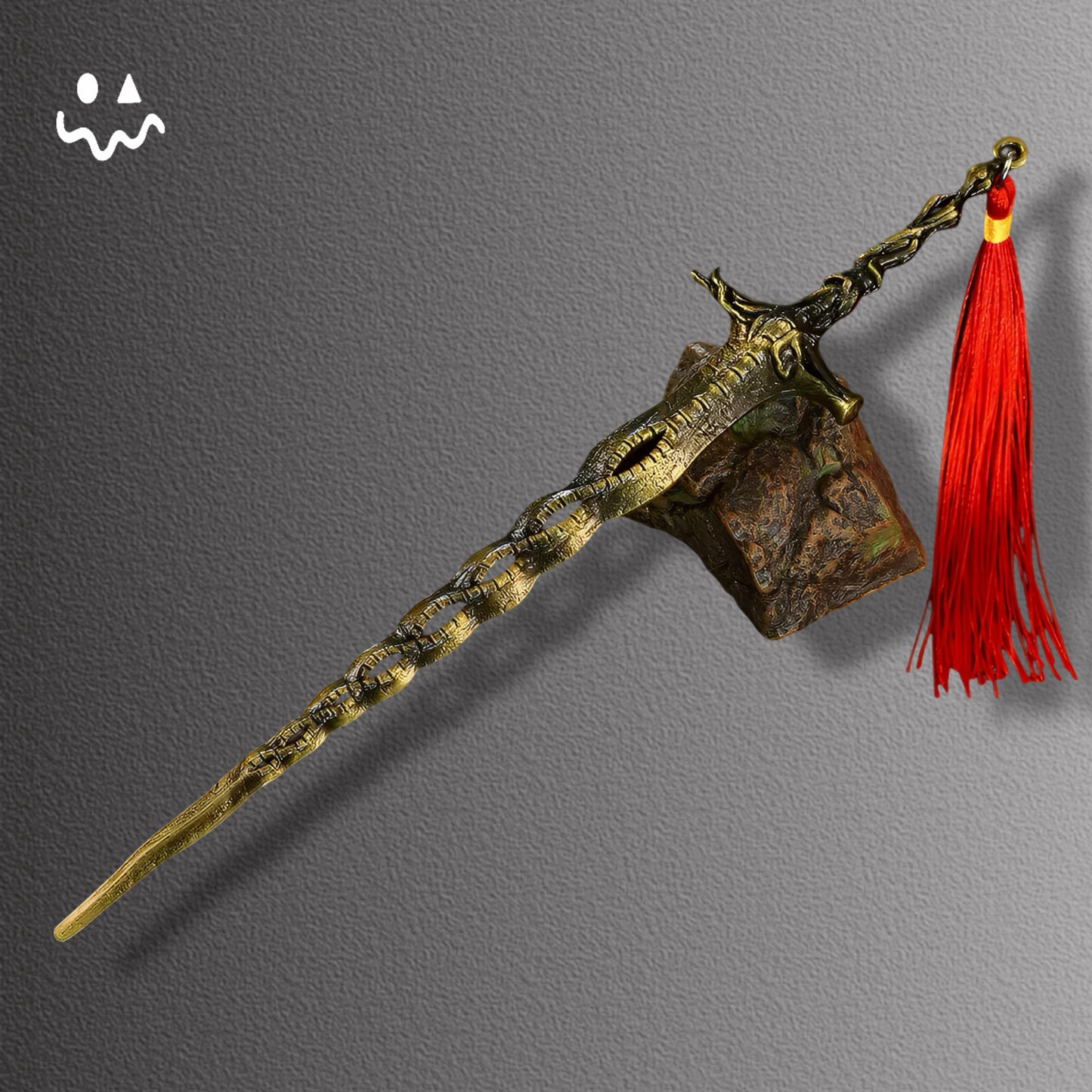 ER 22CM/8.7" Metal Sacred Relic Sword Miniature Weapon