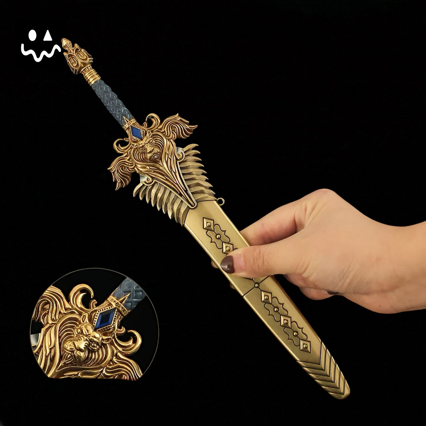 30CM/11.8" Classical Game Royal Guard Sword With Sheath Fan Art For Display