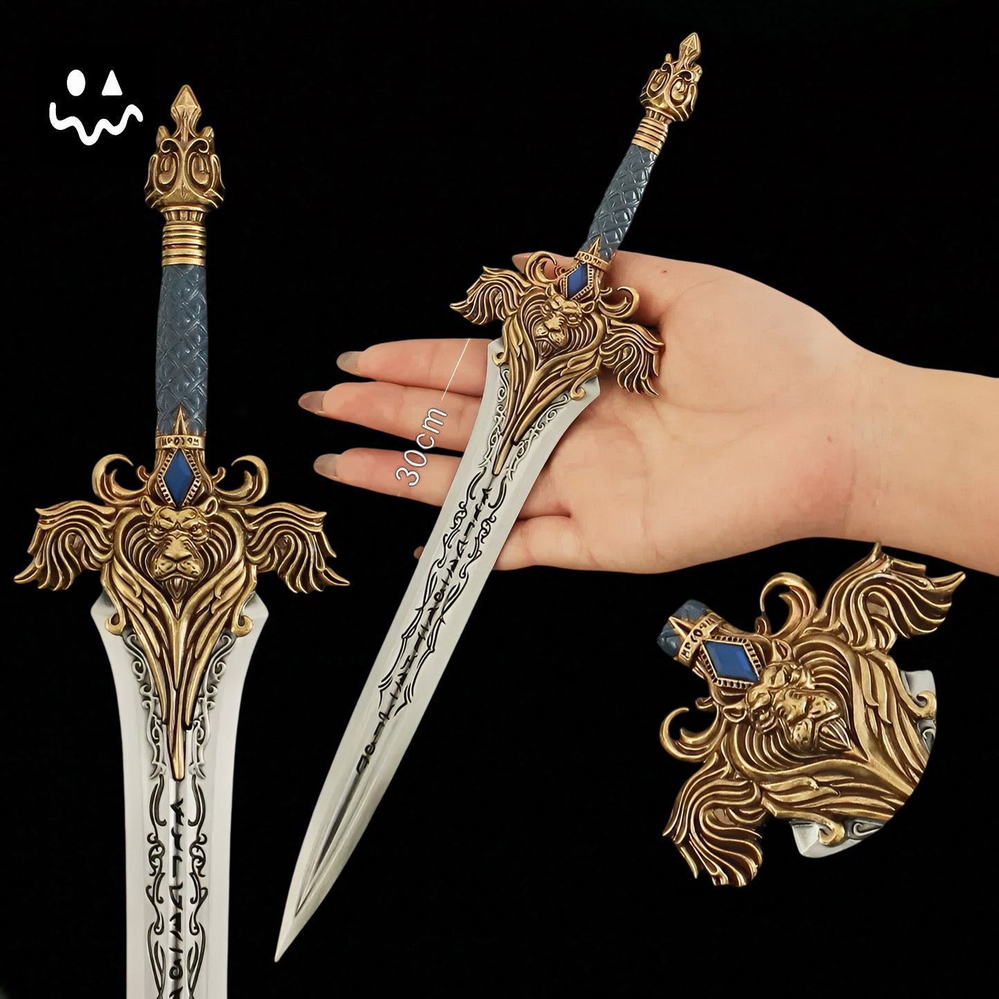 30CM/11.8" Classical Game Royal Guard Sword With Sheath Fan Art For Display