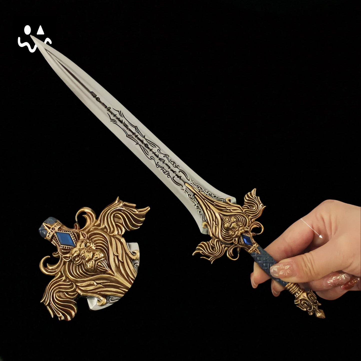 30CM/11.8" Classical Game Royal Guard Sword With Sheath Fan Art For Display