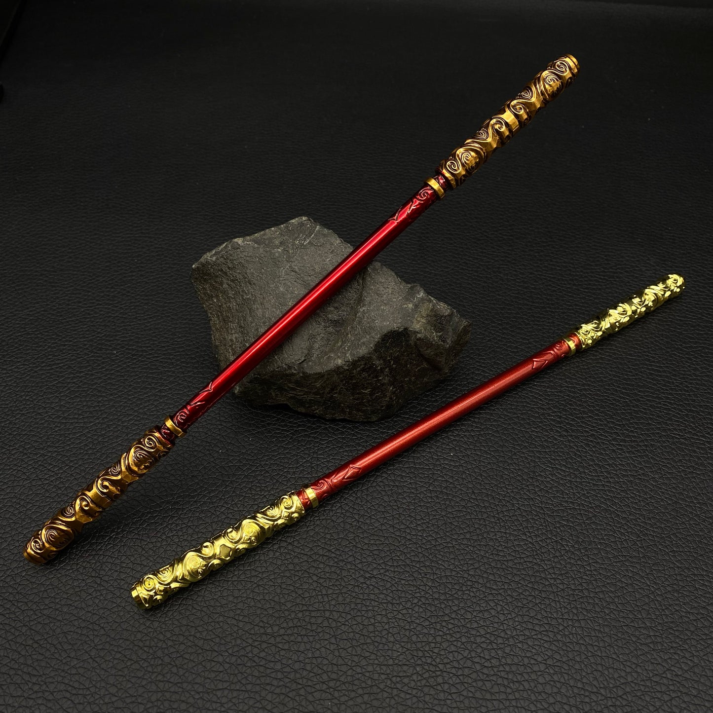 Metal Ruyi Staff Game Weapon Replica 2 In 1 Pack