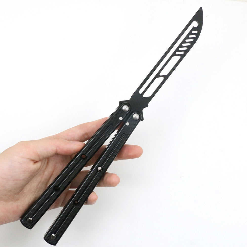 SF-7 Series Sea Monster Butterfly Knife Uncut Aluminum Alloy Handle Fancy Training Swing Knife