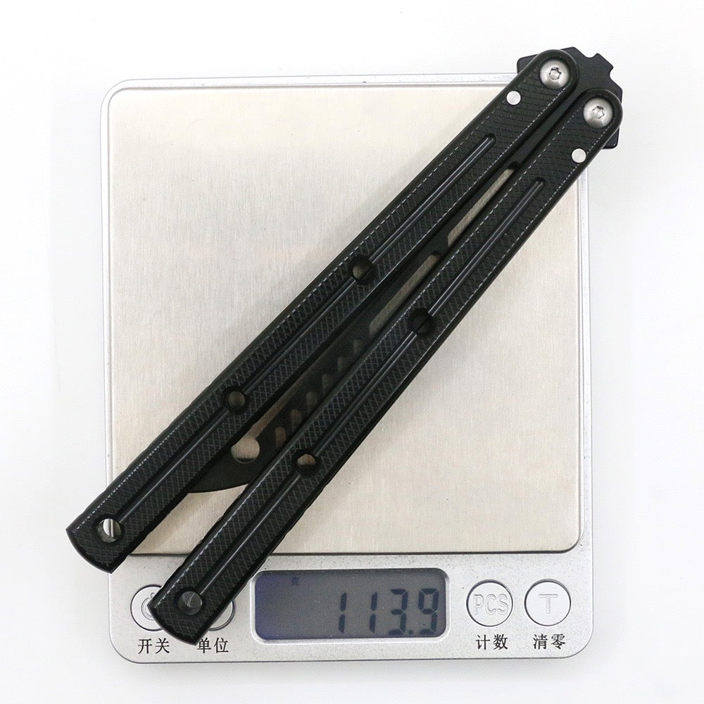 SF-7 Series Sea Monster Butterfly Knife Uncut Aluminum Alloy Handle Fancy Training Swing Knife