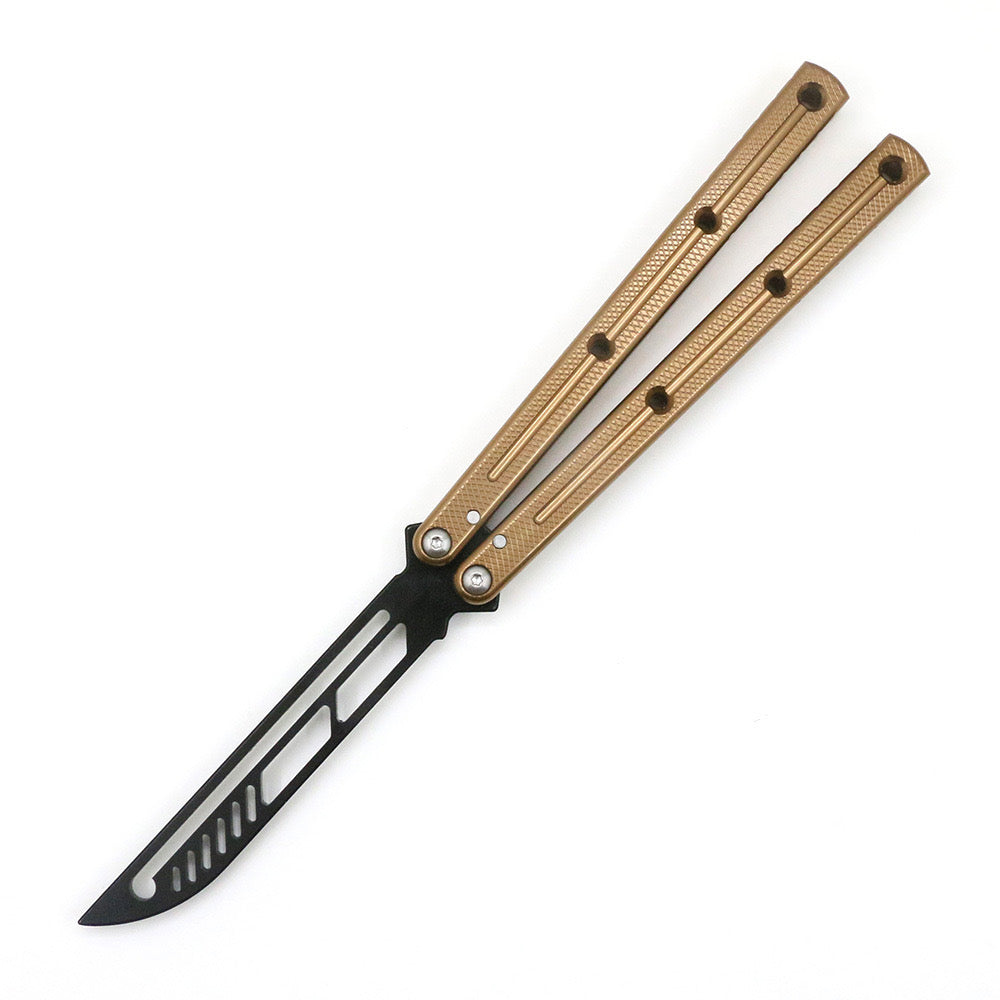 SF-7 Series Sea Monster Butterfly Knife Uncut Aluminum Alloy Handle Fancy Training Swing Knife
