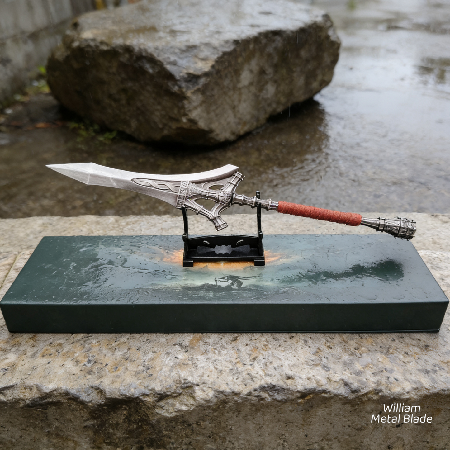 Serpent Hunter Spear Metal Replica With Gift Box