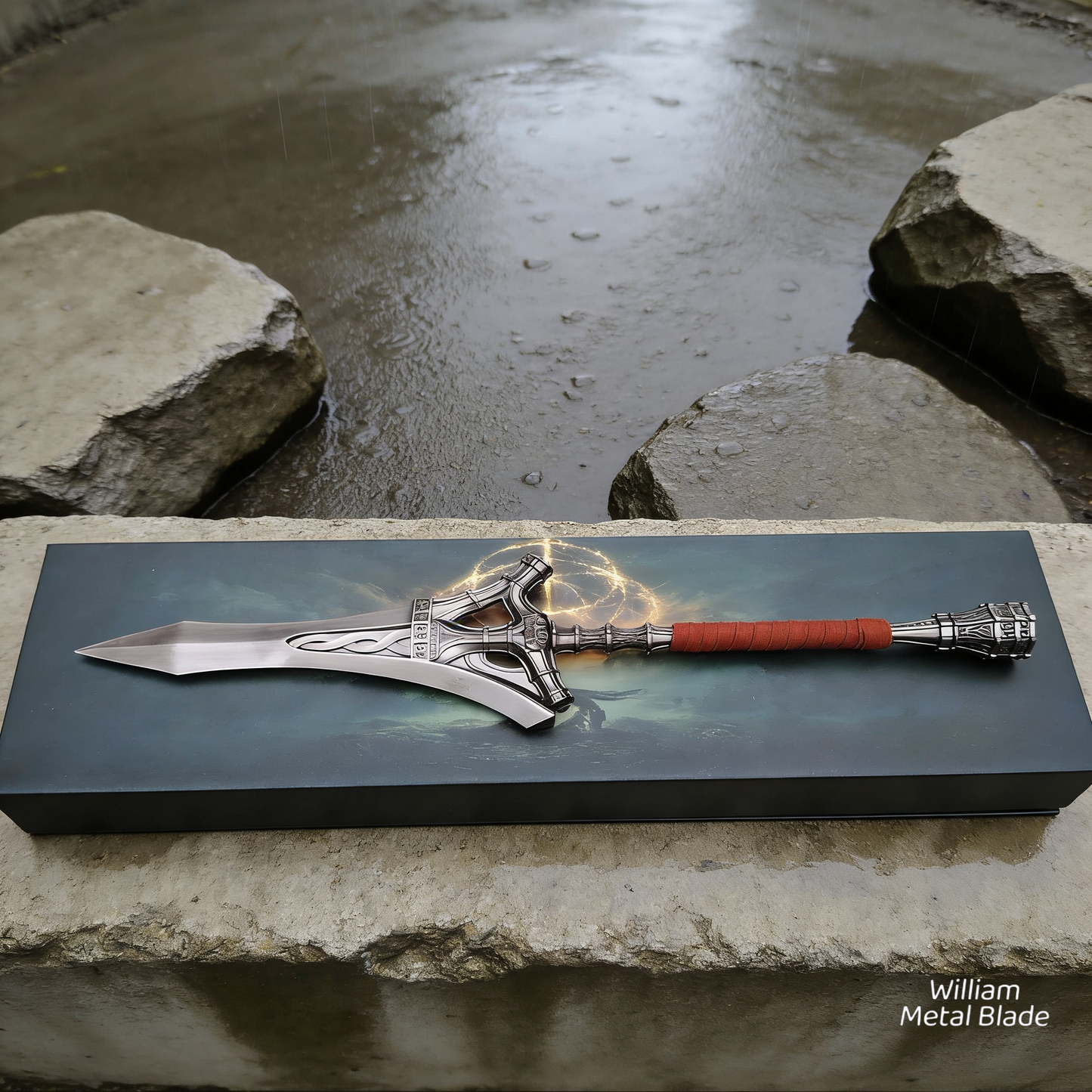 Serpent Hunter Spear Metal Replica With Gift Box