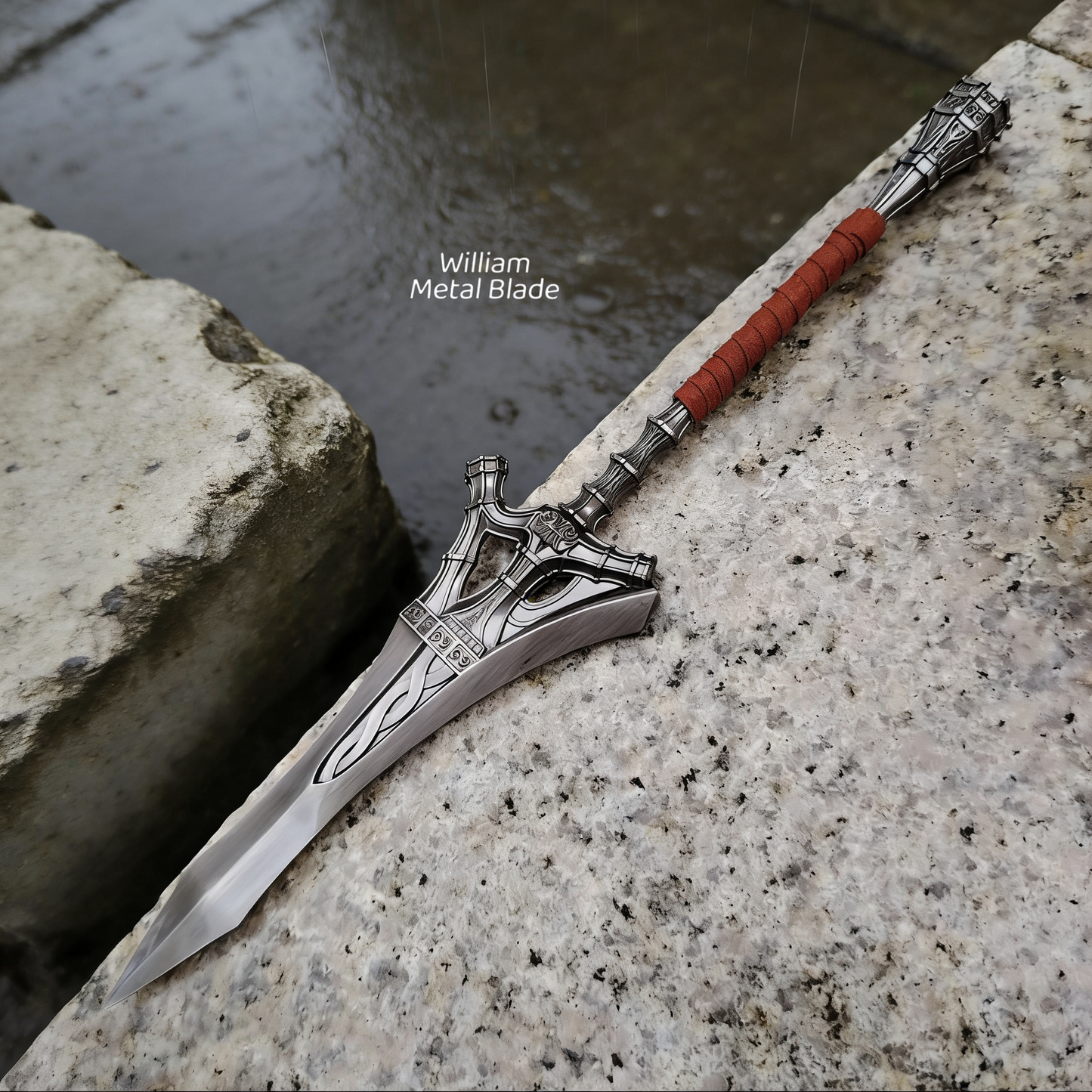 Serpent Hunter Spear Metal Replica With Gift Box