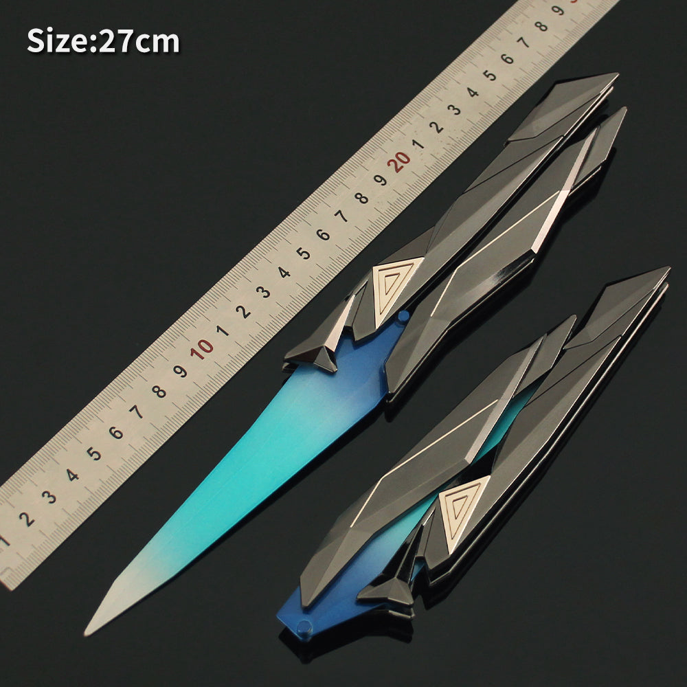 27CM/10.6" High-quality Singularity 2.0 Butterfly Knife Metal Replica