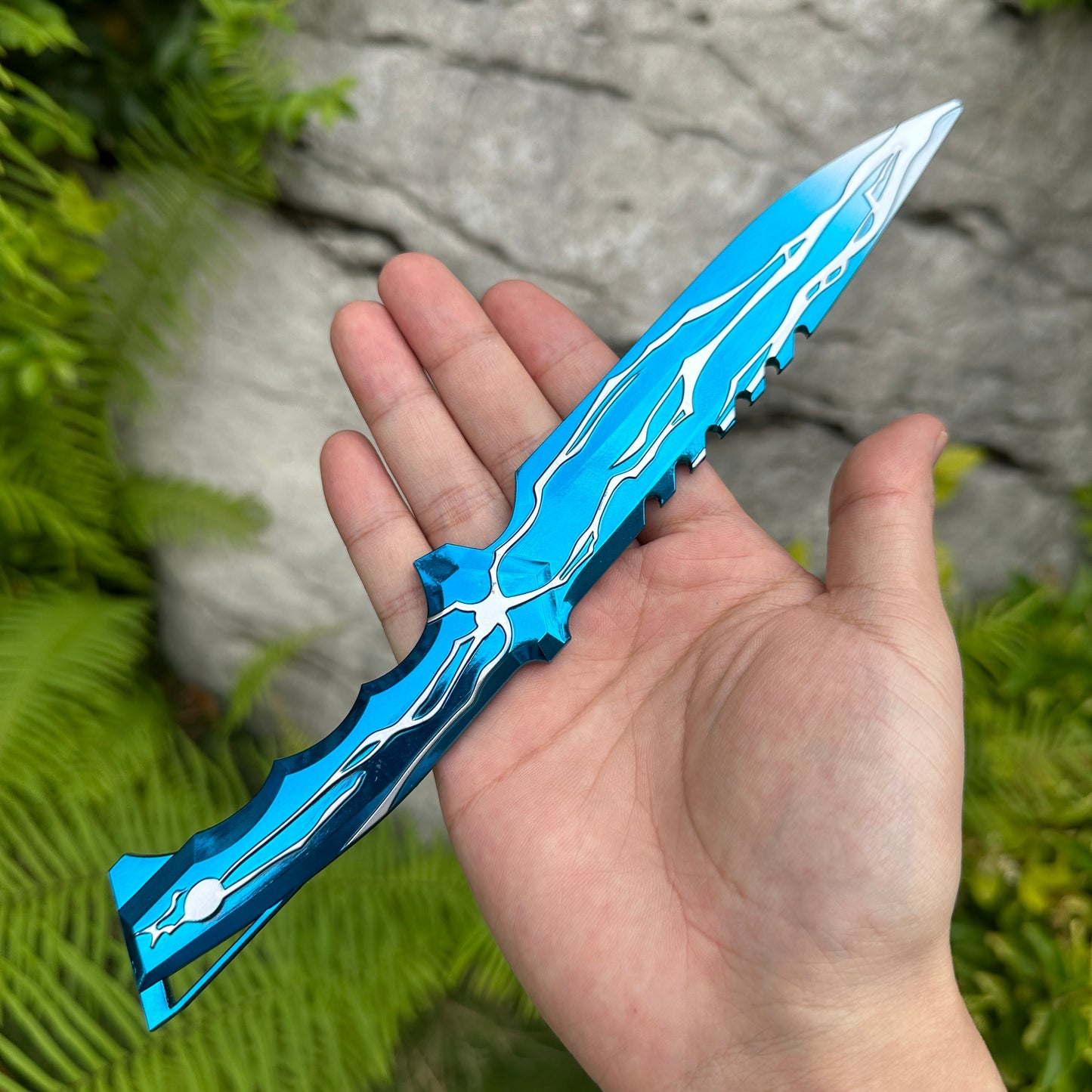 24CM/9.5 Smite Knife Metal Blunt Blade Cosplay Replica