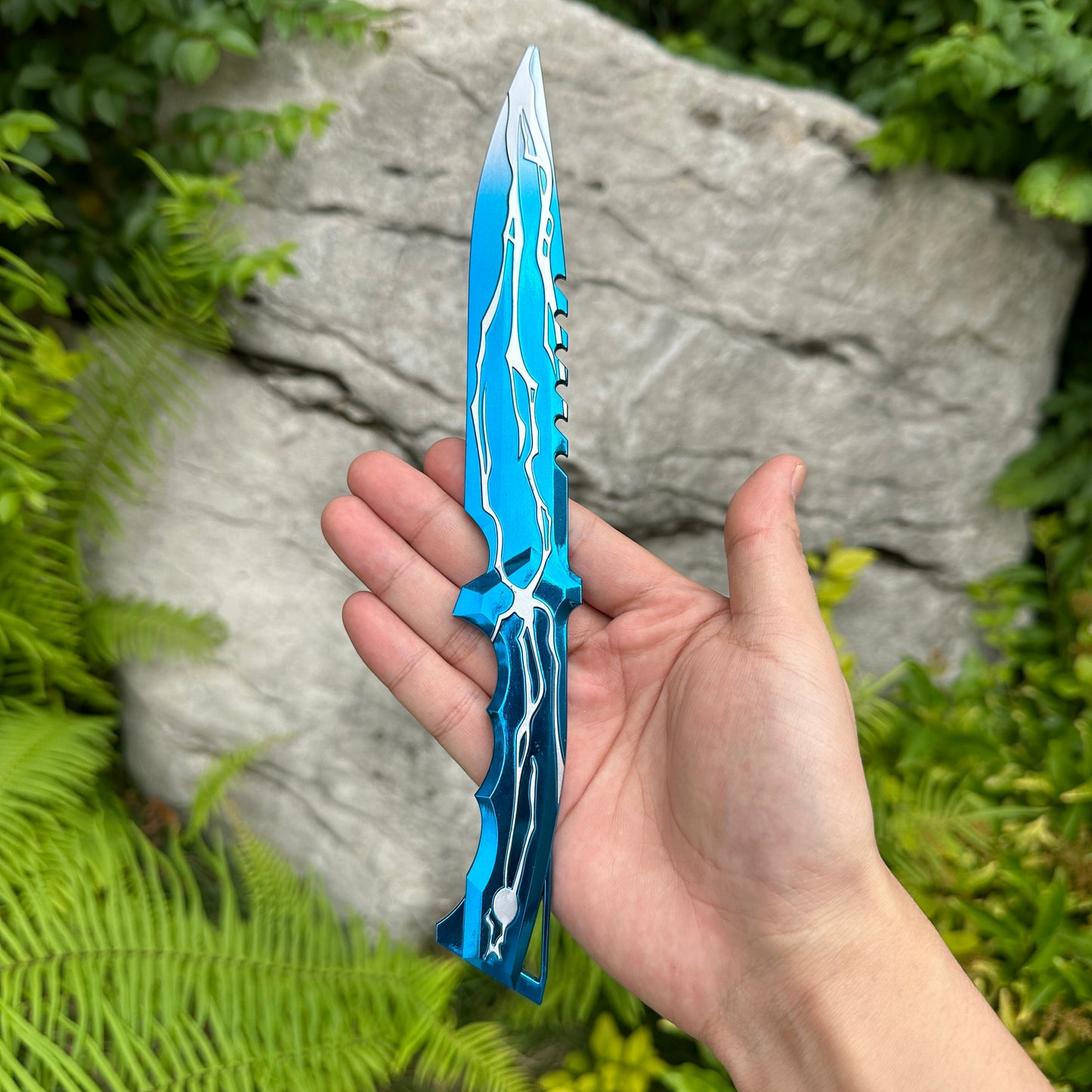 24CM/9.5 Smite Knife Metal Blunt Blade Cosplay Replica