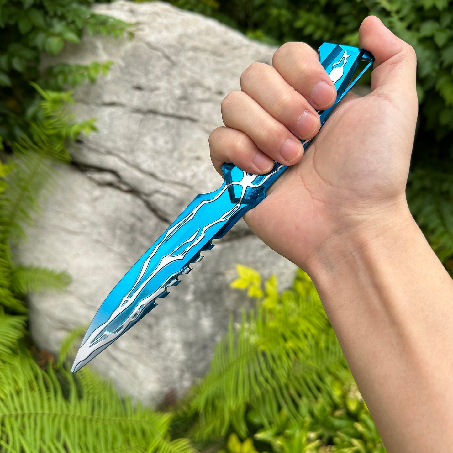 24CM/9.5 Smite Knife Metal Blunt Blade Cosplay Replica