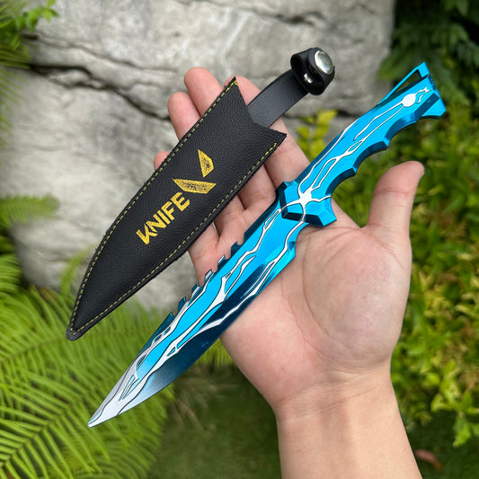 24CM/9,5 Smite Messer Metall stumpfe Klinge Cosplay Replik