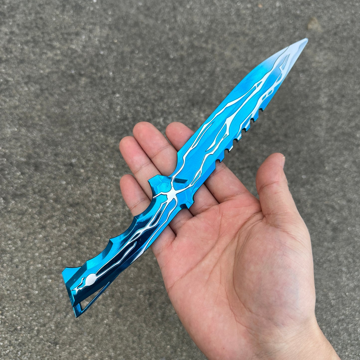 24CM/9.5 Smite Knife Metal Blunt Blade Cosplay Replica