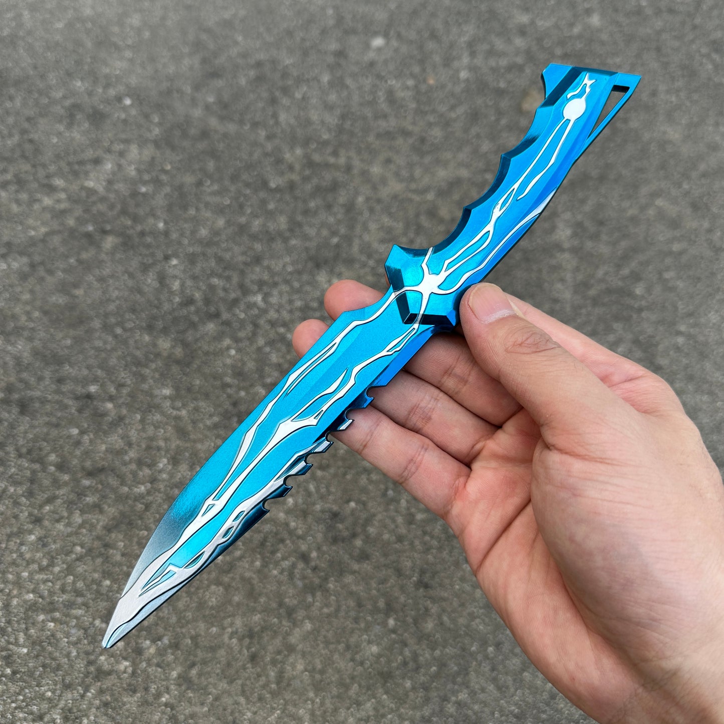 24CM/9.5 Smite Knife Metal Blunt Blade Cosplay Replica