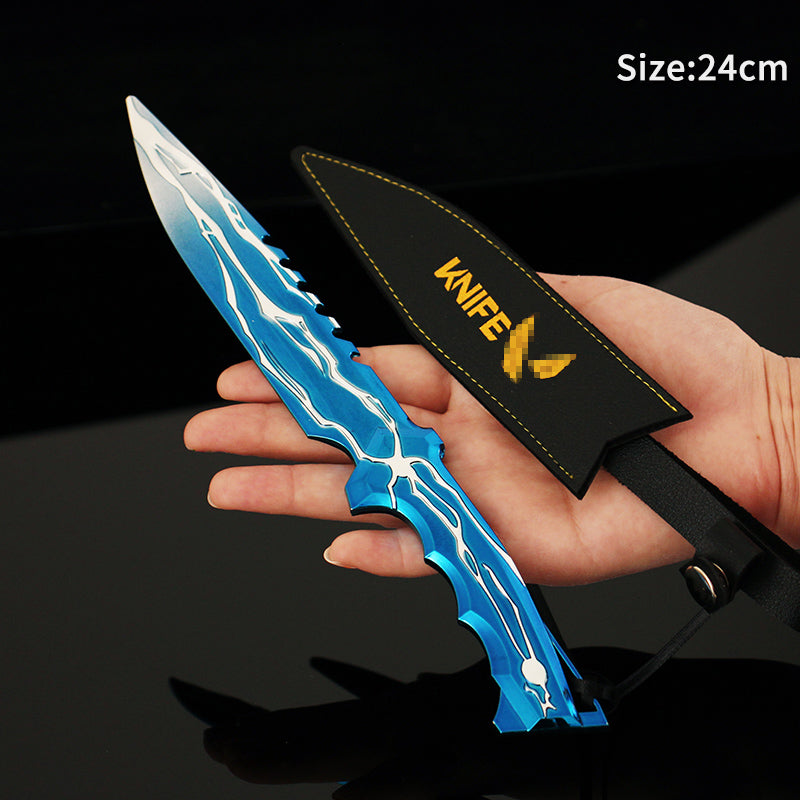 24CM/9.5 Smite Knife Metal Blunt Blade Cosplay Replica