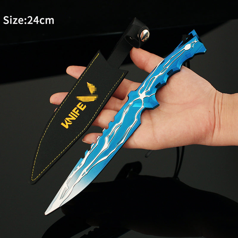 24CM/9.5 Smite Knife Metal Blunt Blade Cosplay Replica