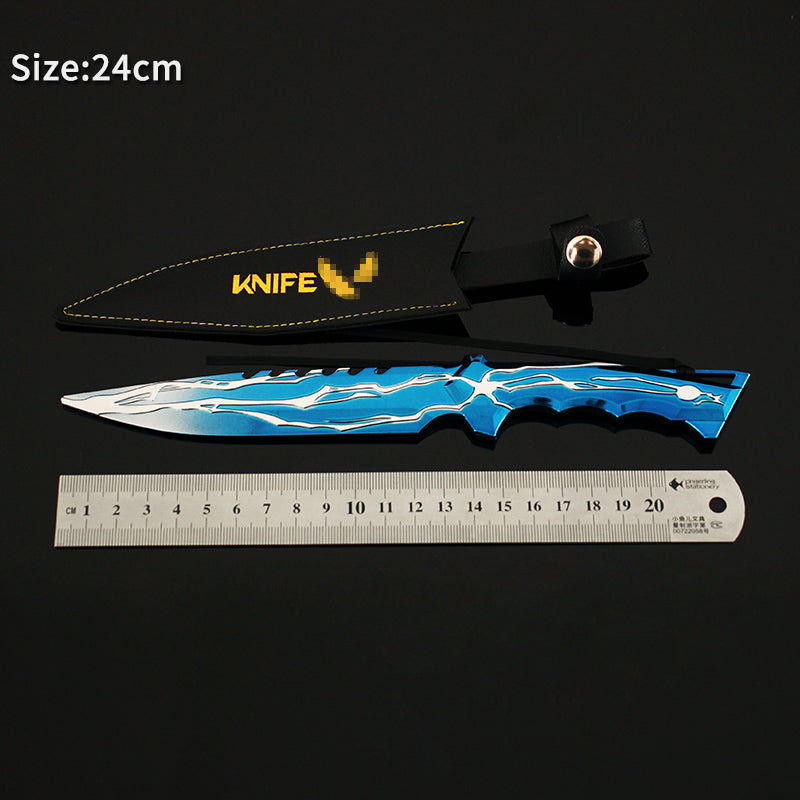 24CM/9.5 Smite Knife Metal Blunt Blade Cosplay Replica