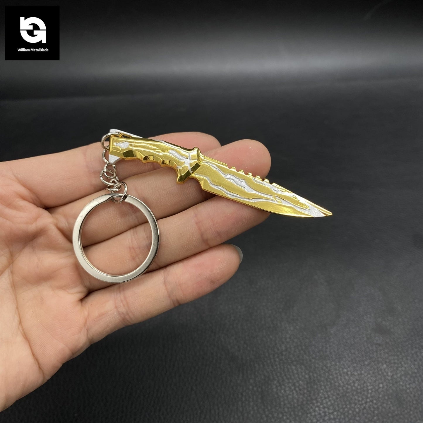 28CM/11" Metal Smite Knife Metal Melee Weapon Game Prop