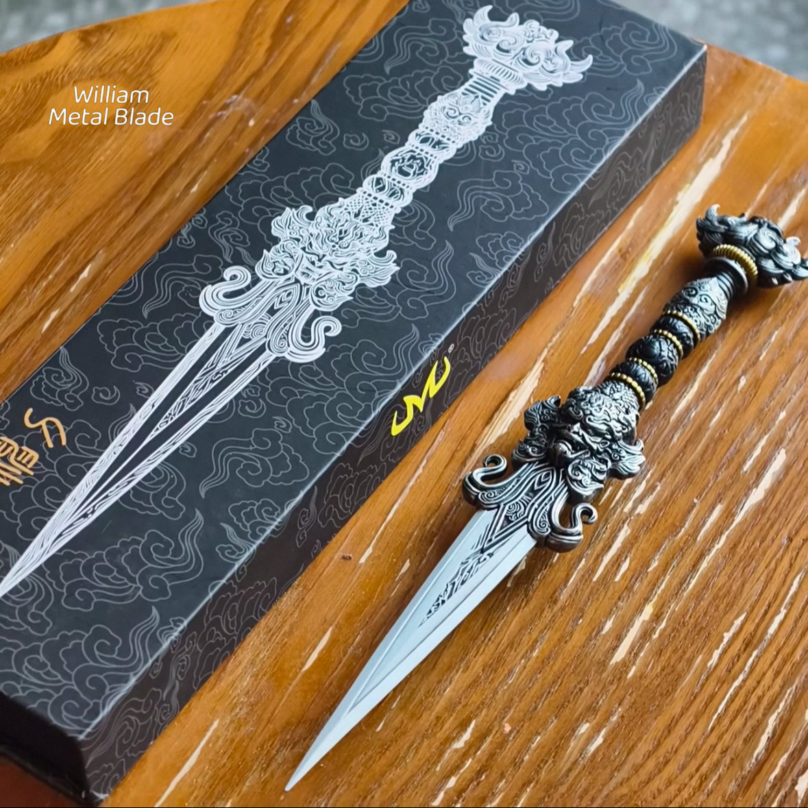 Soul Land Ghostcarving Godly Blade Metal Replica - Dull Blade Prop