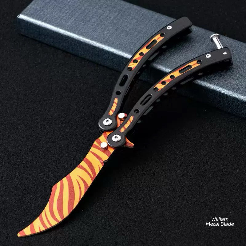Stainless Steel CSGO Balisong Blunt Blade Replica