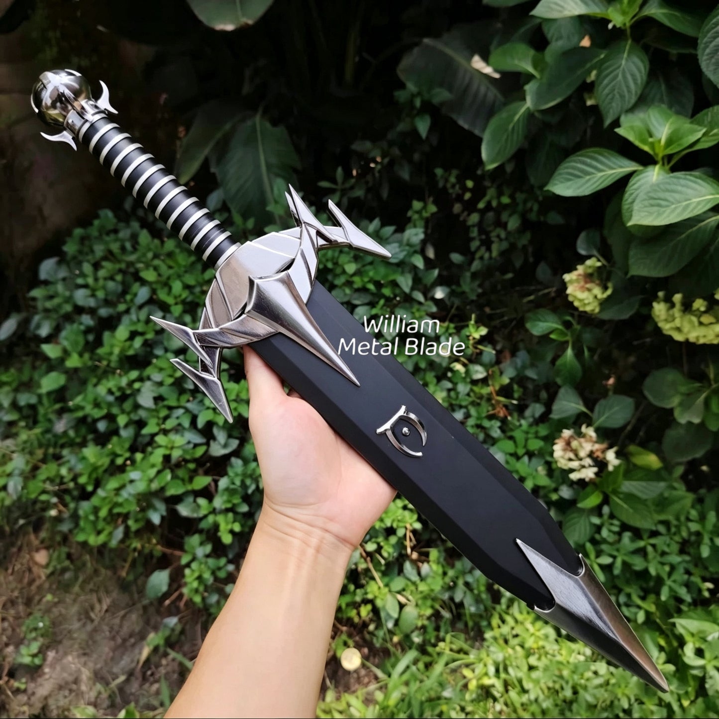 50CM/19.6" Steel Mehrunes Dagon Razor Dagon Dagger Blunt Blade 1:1 Replica