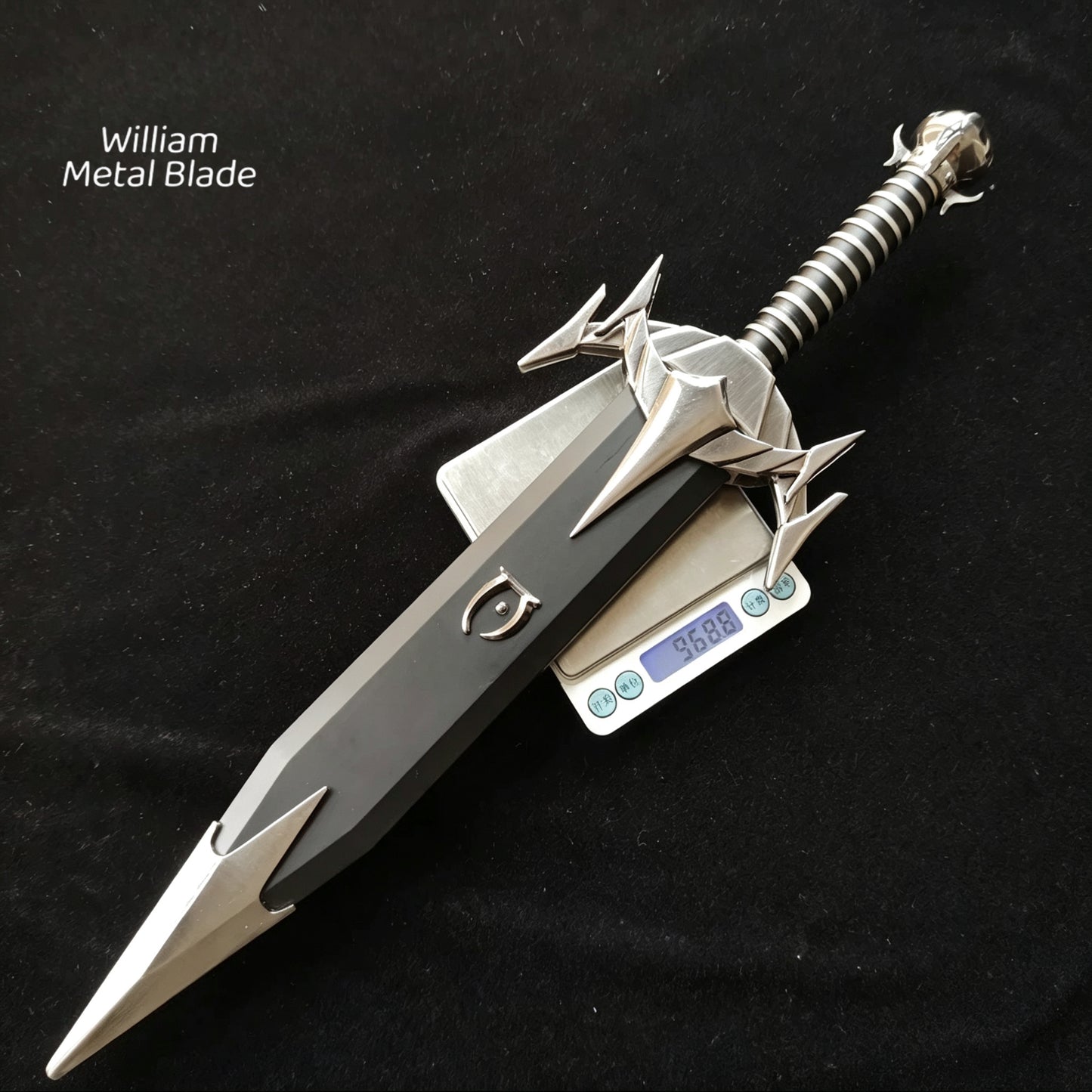 50CM/19.6" Steel Mehrunes Dagon Razor Dagon Dagger Blunt Blade 1:1 Replica