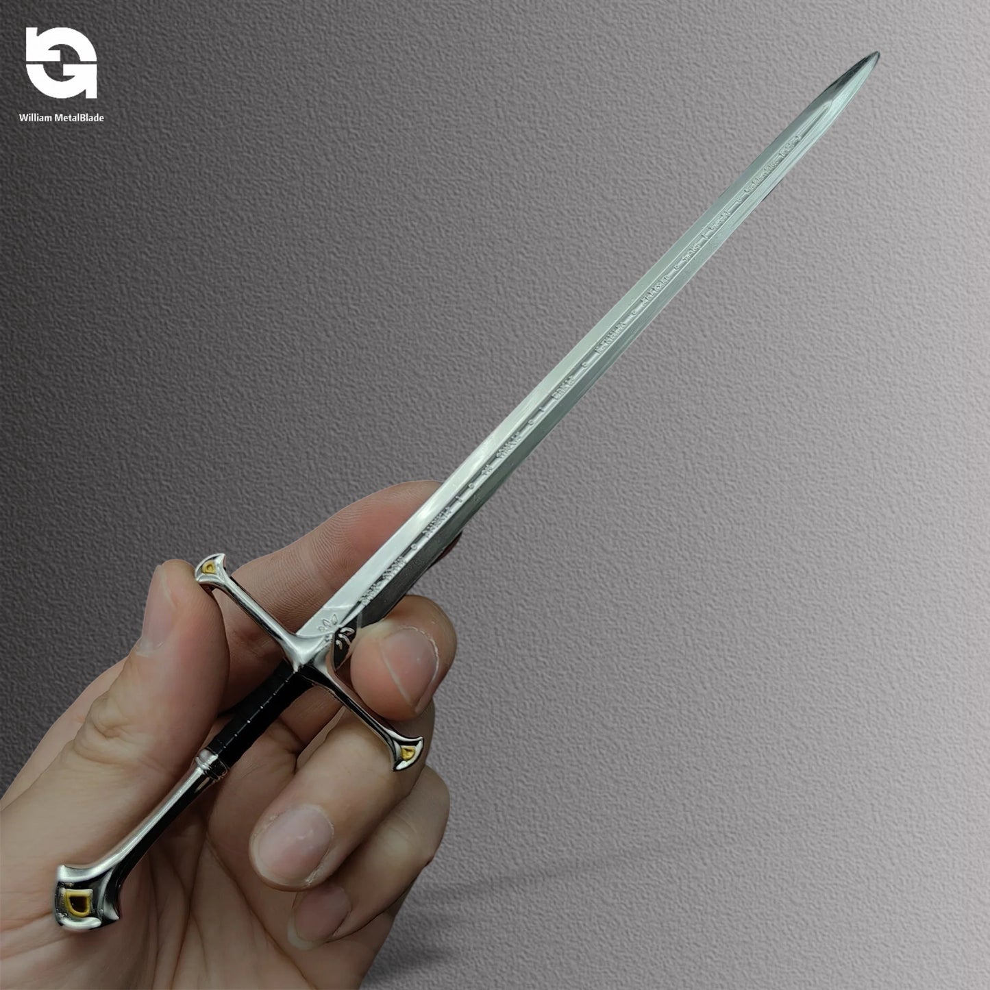 Strider Anduril Blade Tiny Fairy Tale Hero Lsildur Narsil Sword Replica