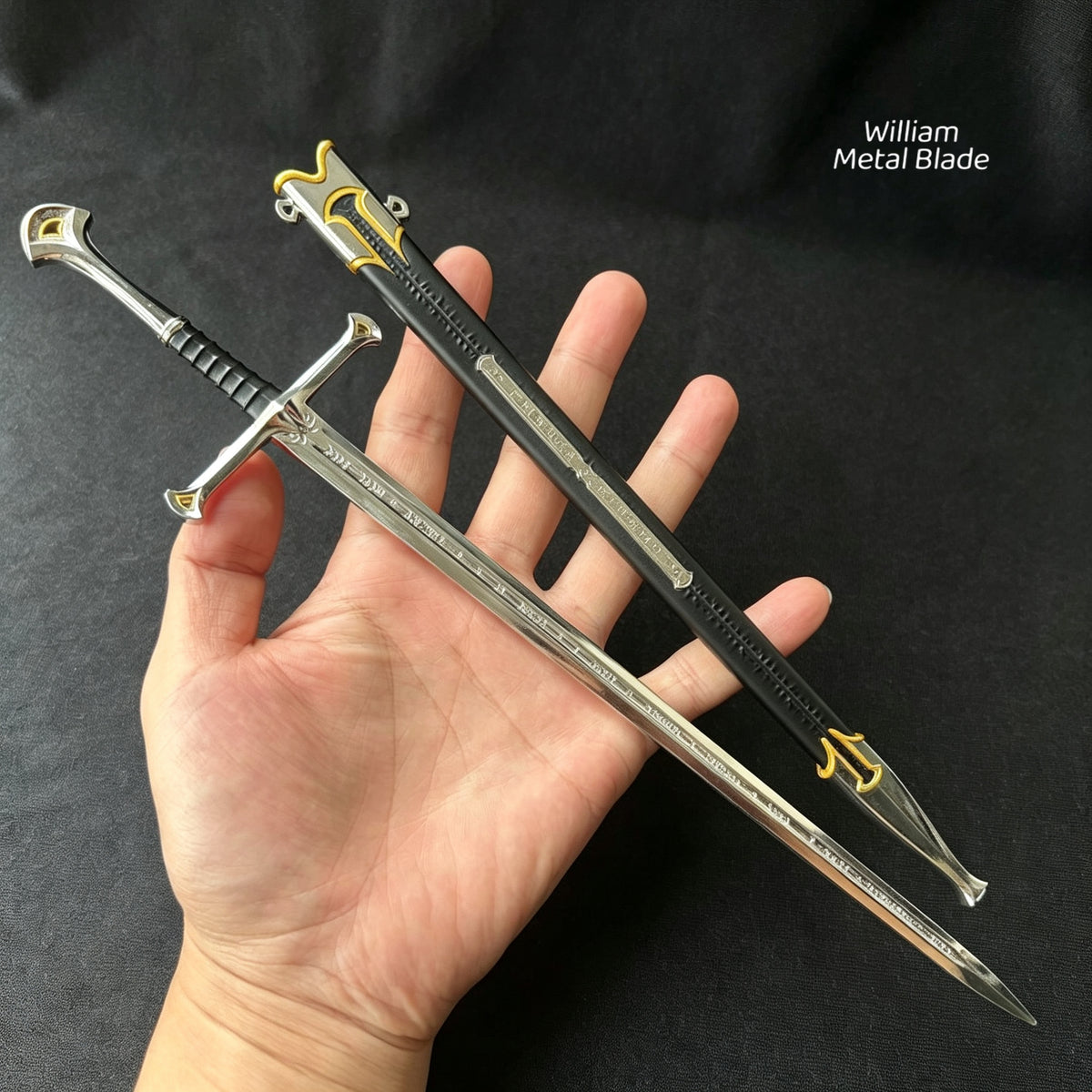 Strider Anduril Narsil Sword Metal Replica With Gift Box