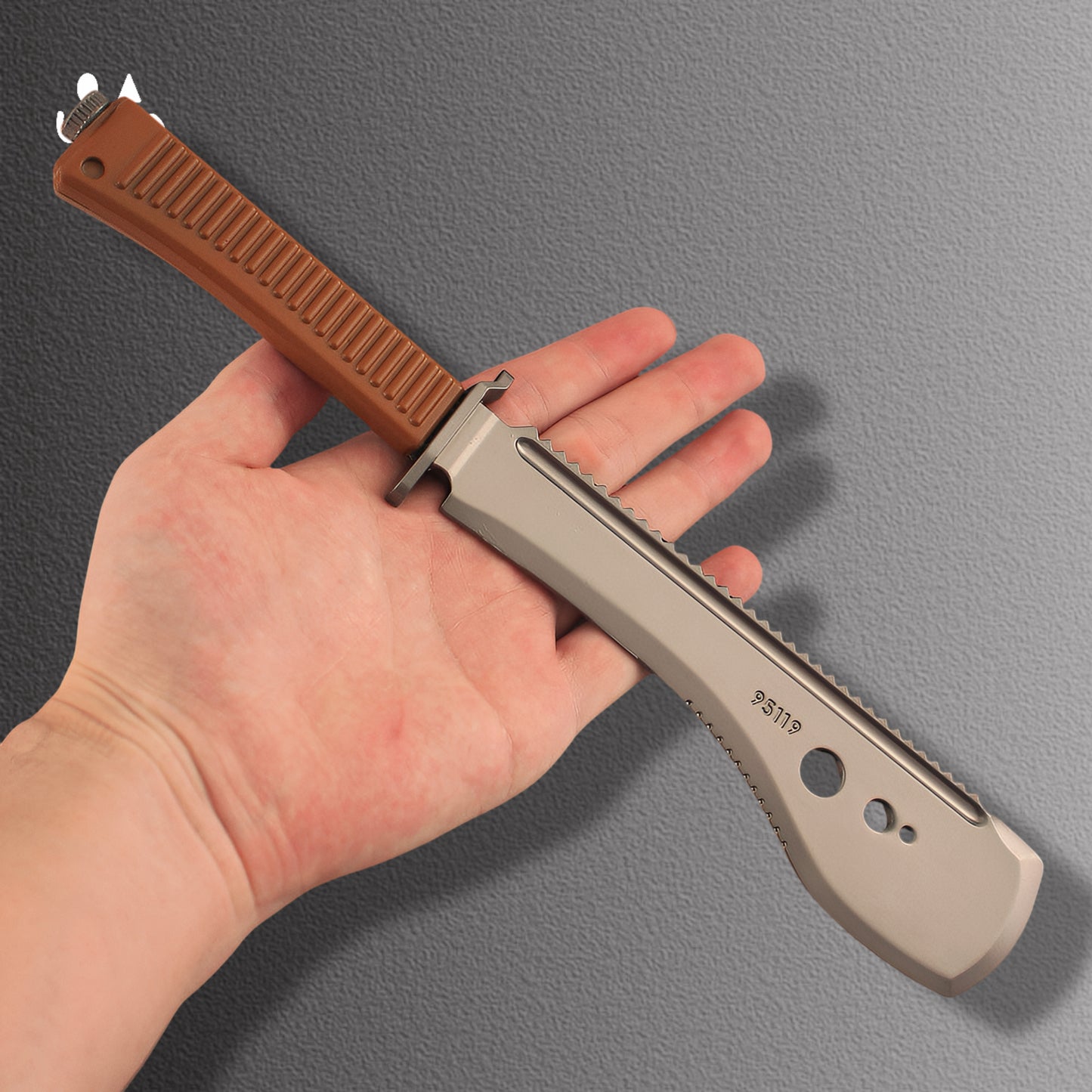 28CM/11" Escape from Tarkov UVSR Taiga-1 Survival Machete  Blunt Blade Metal Dagger
