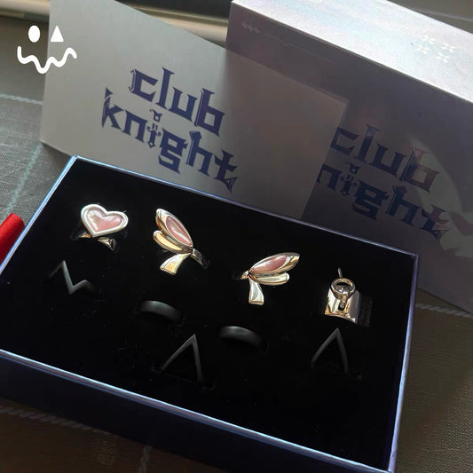 Val CloveClearlove Cosplay Ring S925 Silver Material 9 In 1 Gift Box