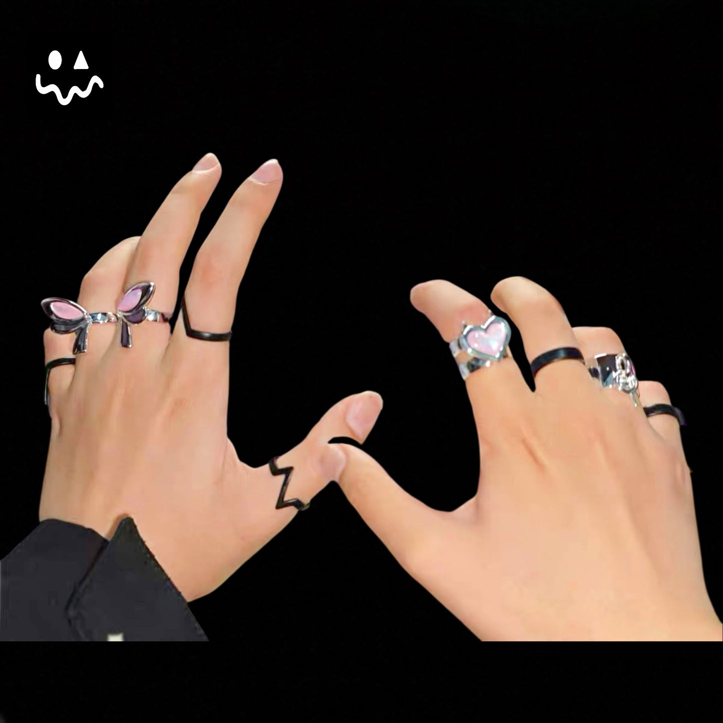 Val CloveClearlove Cosplay Ring S925 Silver Material 9 In 1 Gift Box
