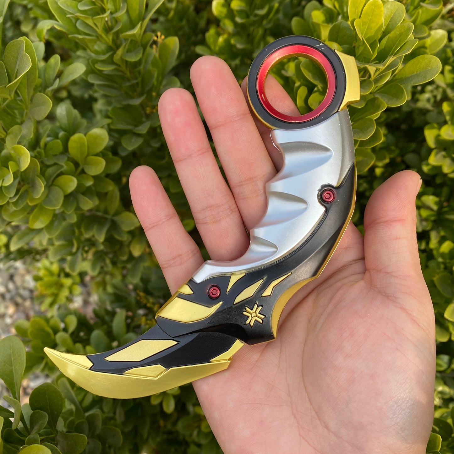 Metal Champion Karambit Blunt Blade Trainer Cosplay Prop