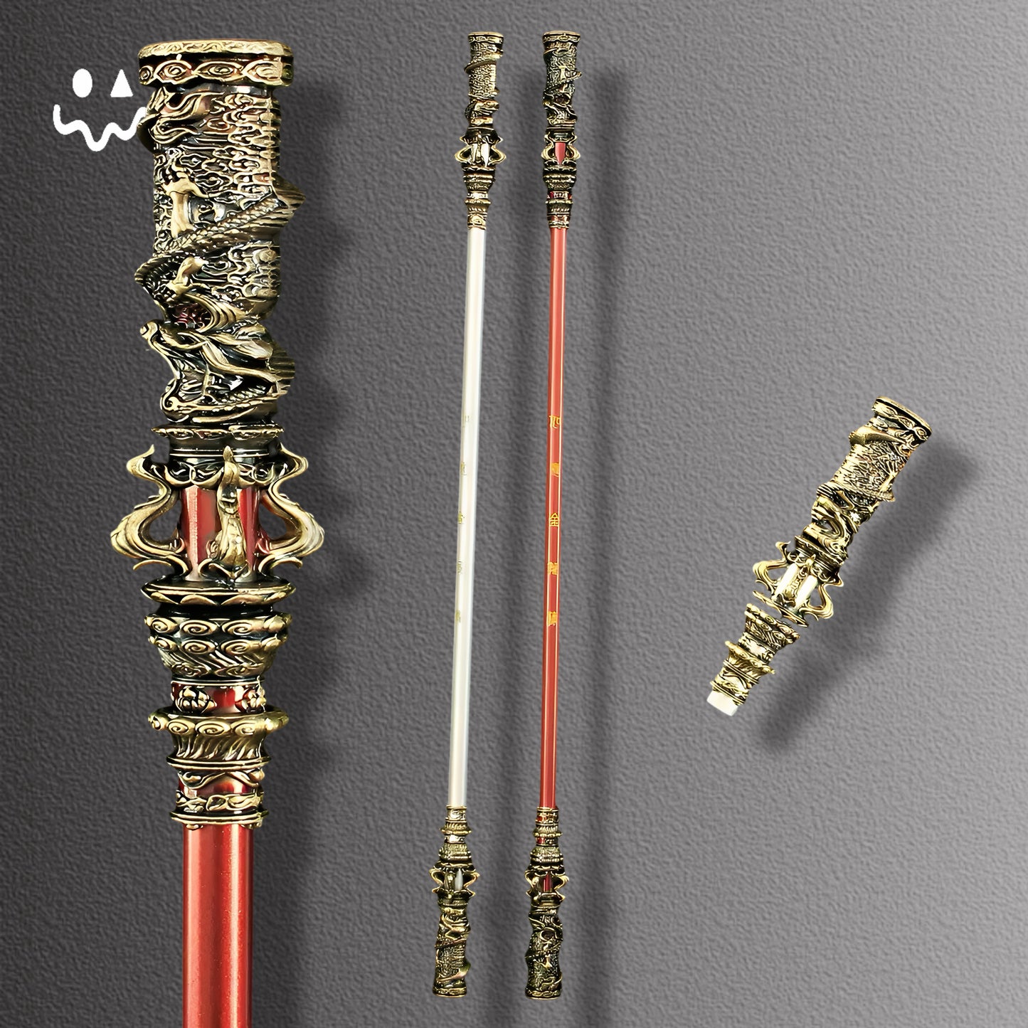 50CM/19.7'' Black Myth Wukong Metal Wukong Ruyi Jingu Bang Replica