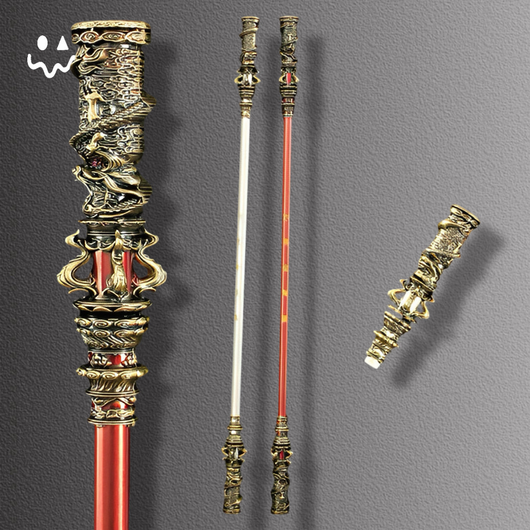 50CM/19.7'' Black Myth Wukong Metal Wukong Ruyi Jingu Bang Replica
