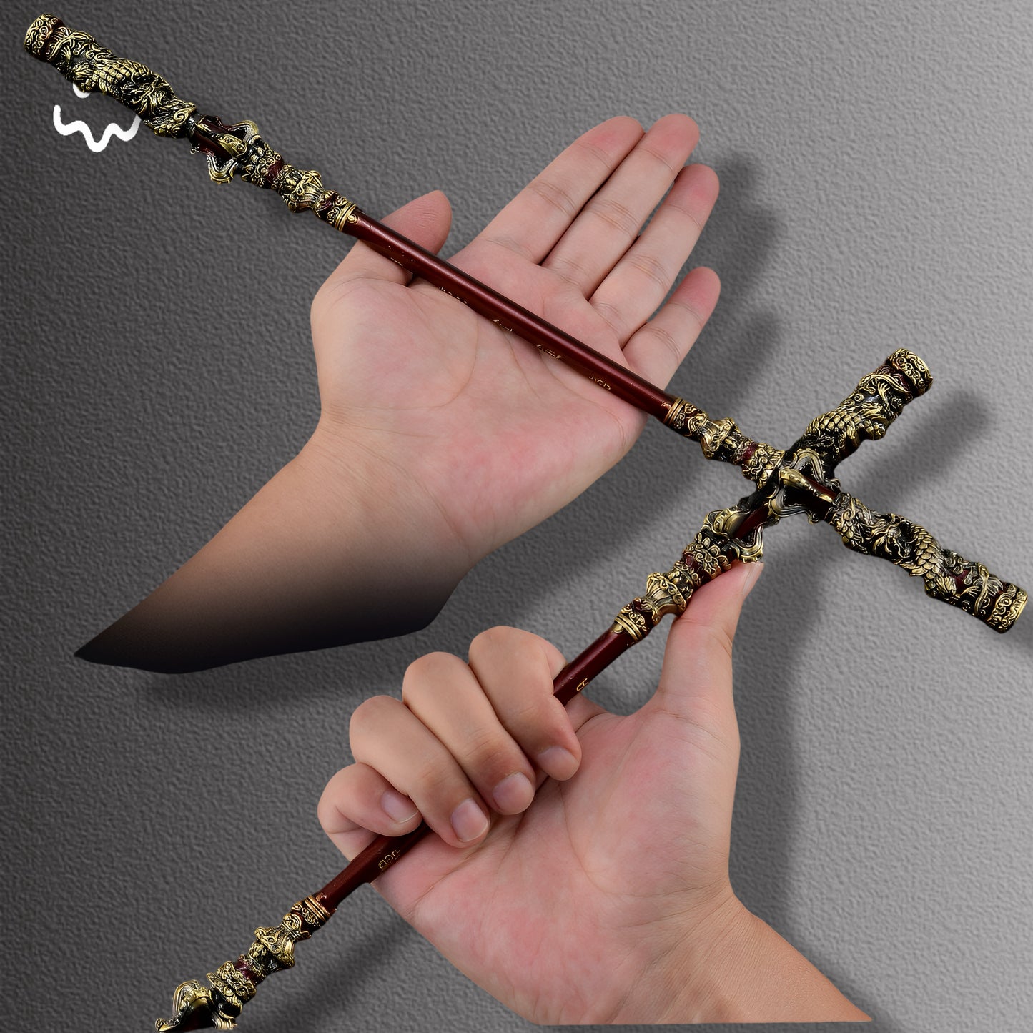 35CM/13.7" Black Myth: Wukong Golden Cudgel Metal Replica Gift Box
