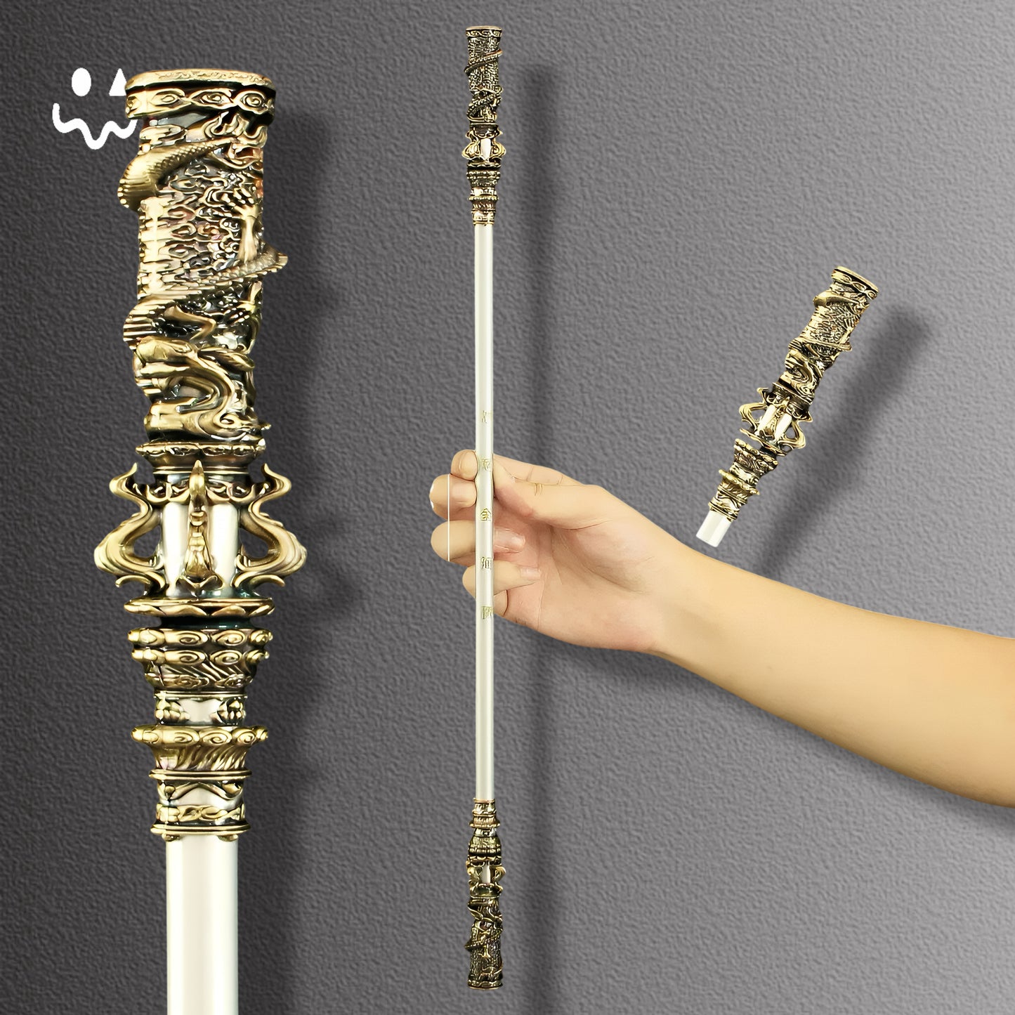 50CM/19.7'' Black Myth Wukong Metal Wukong Ruyi Jingu Bang Replica