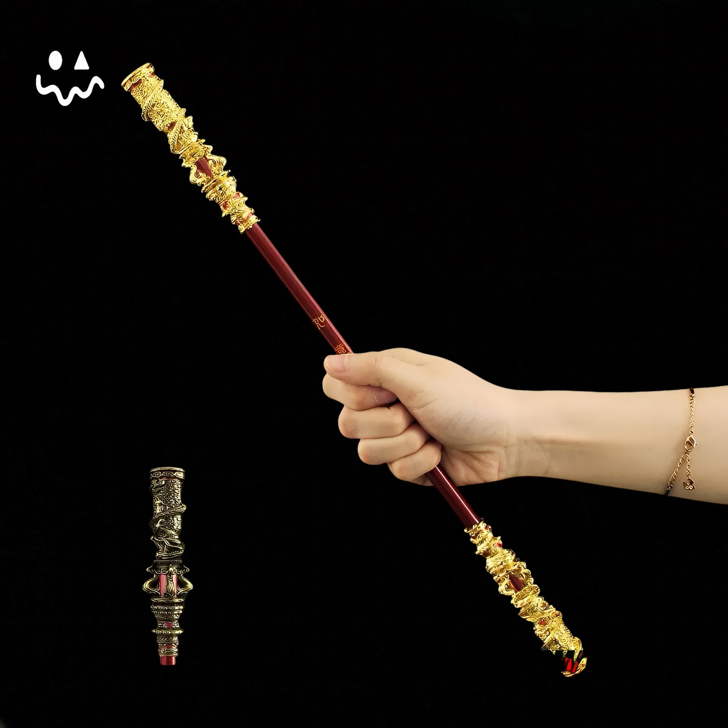 40CM/15.7'' Black Myth Wukong Metal Wukong Ruyi Jingu Bang Replica