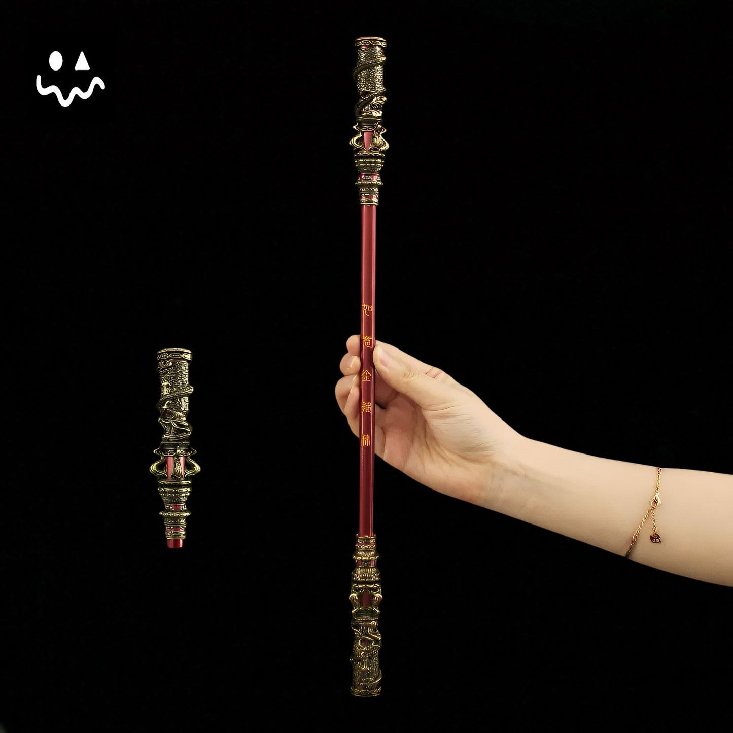 40CM/15.7'' Black Myth Wukong Metal Wukong Ruyi Jingu Bang Replica