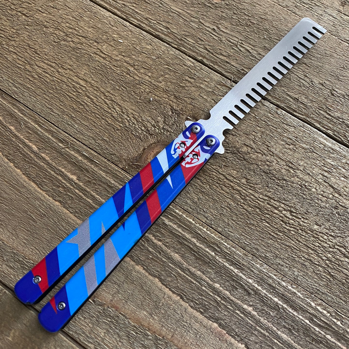 Metal Yoru Comb Balisong Butterfly Trainer Replica