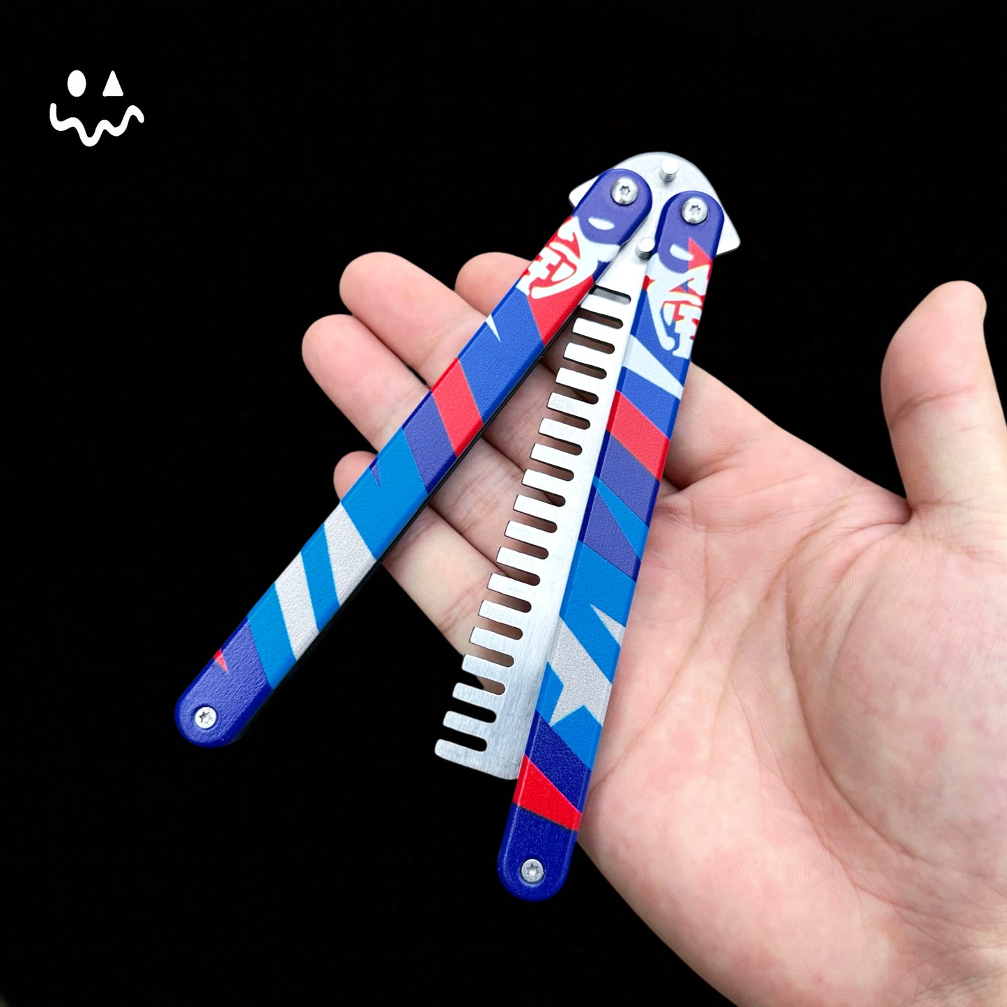 Stainless Steel Yoru Comb Balisong Butterfly Trainer Replica & Yoru Mask