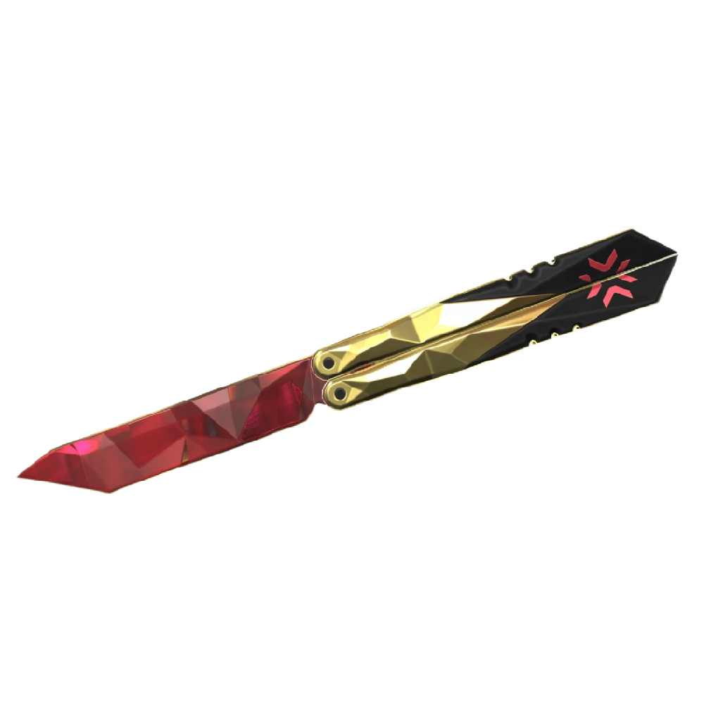 25CM/9.8 High-quality Metal Champion Knife Red Blunt Blade Trainer Cosplay Prop