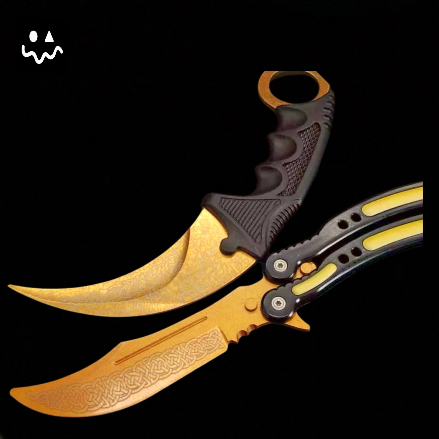 CS Balisong & Karambit Replica Yellow Gift Box