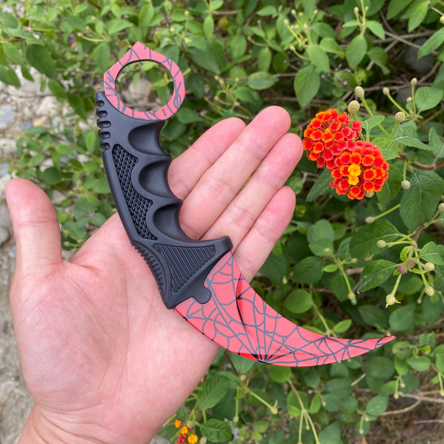 Crimson Web Butterfly Trainer Blunt Blade &amp; Karambit 2 in 1 Paket Geschenkbox