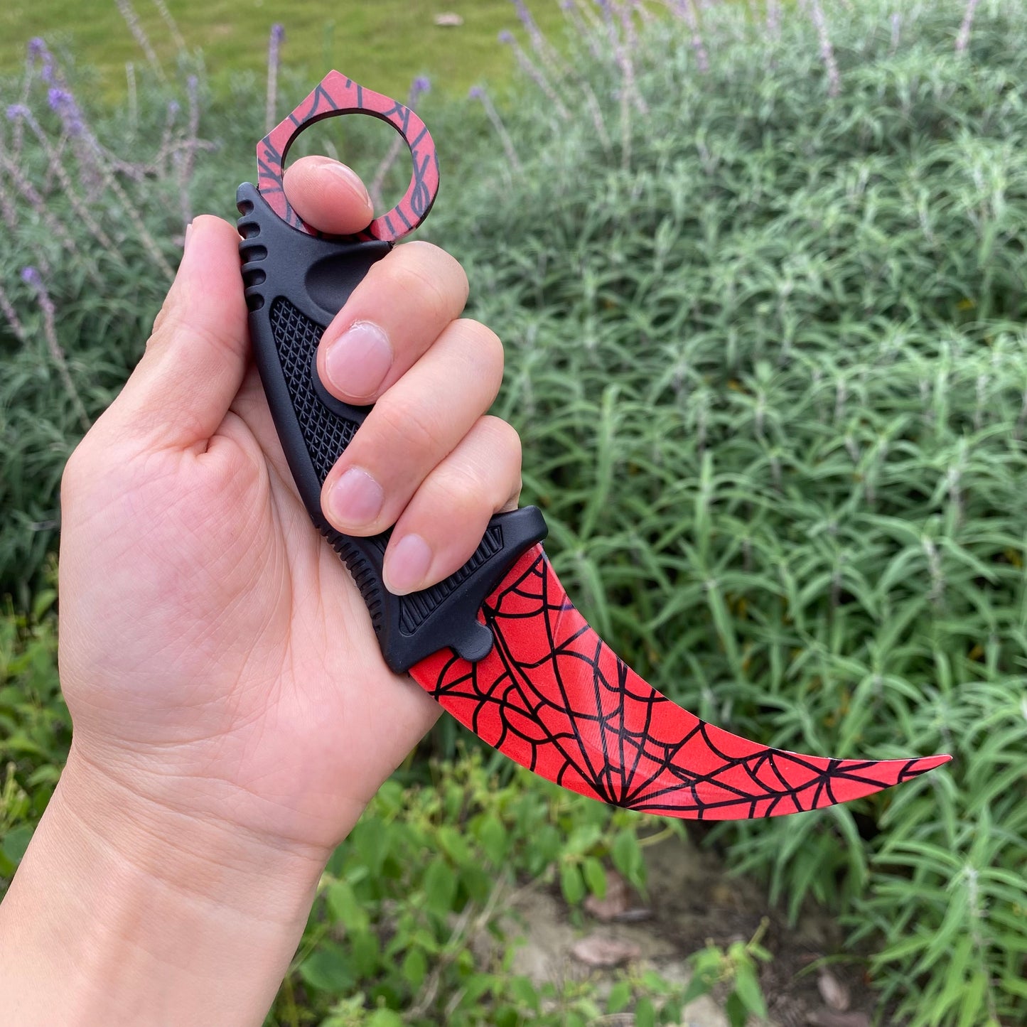 Crimson Web Butterfly Trainer Blunt Blade &amp; Karambit 2 in 1 Paket Geschenkbox