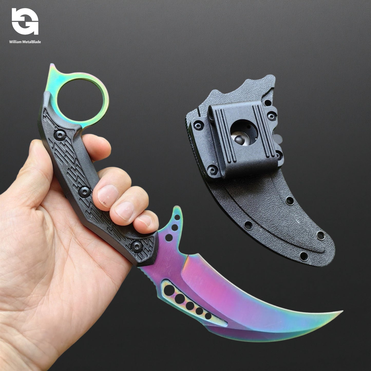 Steel Tactical Talon Knife Sharp Karambit Trainer