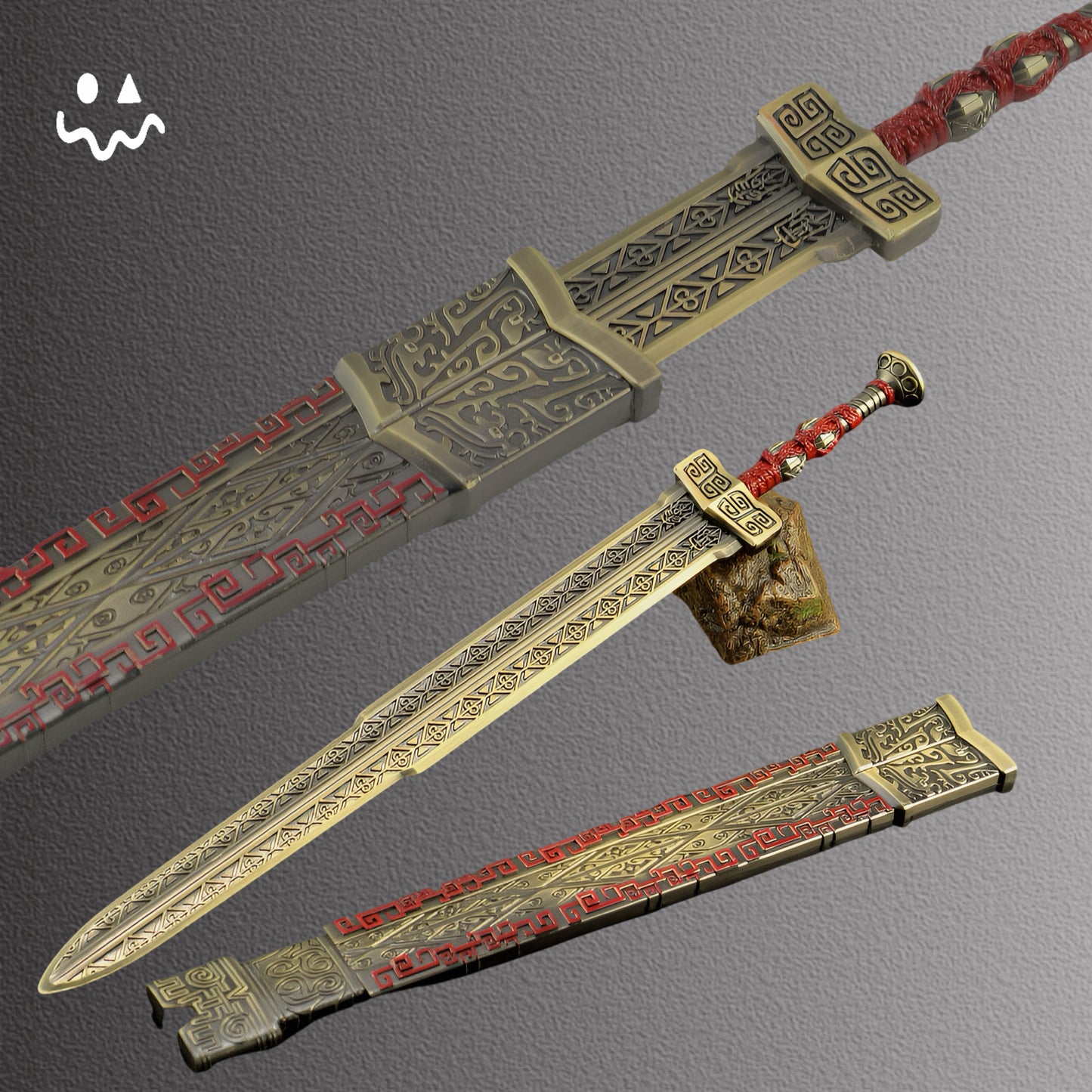 Naraka: Bladepoint Game Peripherals Ding Qin Sword Metal Craft Weapon