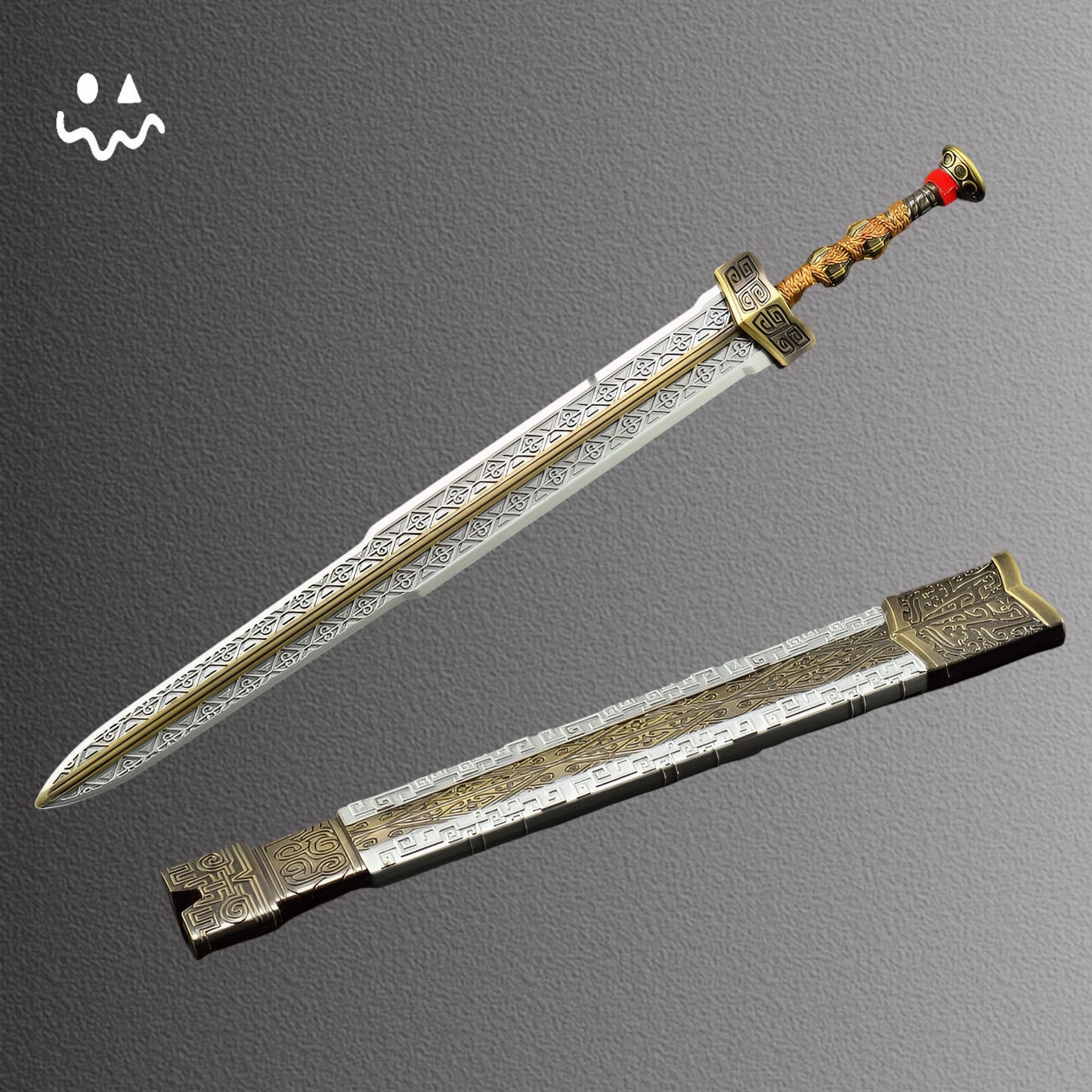 Naraka: Bladepoint Game Peripherals Ding Qin Sword Metal Craft Weapon