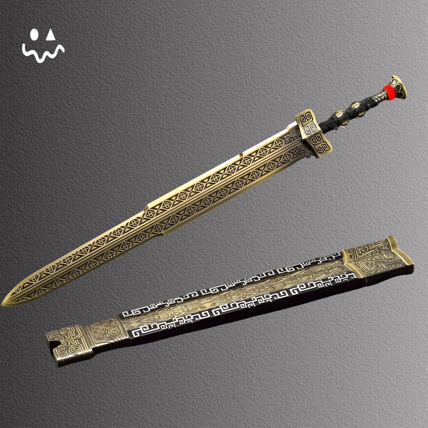 Naraka: Bladepoint Game Peripherals Ding Qin Sword Metal Craft Weapon